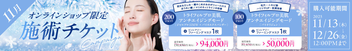 11月美容施術チケット