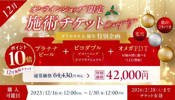 12月美容施術チケット