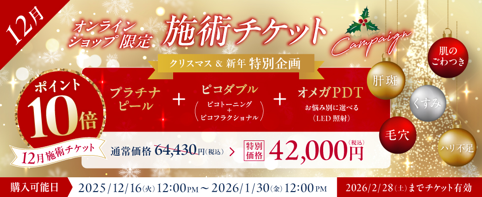 12月美容施術チケット